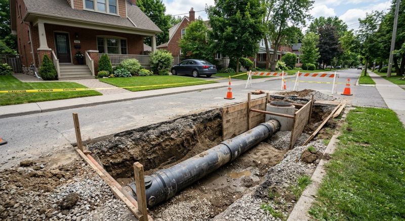 Sewer Main Installation in Austin, TX